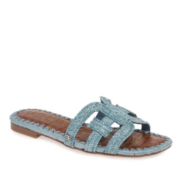 sam edelman beckie woven slide sandal